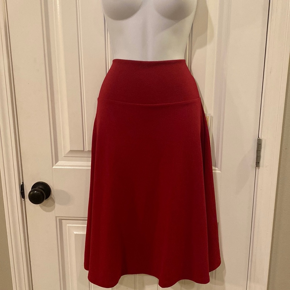 LuLaRoe Red A-Line Skirt